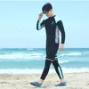 Tute 5 pezzi Set da donna Taglie forti Rash Guards Nuoto Manica lunga Team Leggings Bikini Set Rashguard Protezione solare UV Costume da bagno Coppia