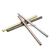 Drinking Straws Types Of Drinking Sts Durable Stainless Steel 8 5 Straight St Dia 12Mm Round Mouth Bevel Milk Tea Mticolor Metal Bar F Dhrig