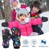 Thermische Kinderen Skihandschoenen Winter Buiten Waterdicht Winddicht Fleece Warm Kind Snowboard Winter Sneeuwhandschoenen voor Skiën Rijden 240109