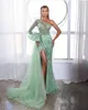 Elegant Prom Dresses One Shoulder Sequins Evening Dress Side Split Formal Long Special Occasion Party Dress Custom Made