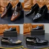 Brushed leather loafers Black triangle Men Office Career Shoes party shoe wedding shoes Characterized by an elongated line embody an anachronistic tradition 38 46