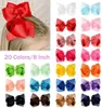 20 Stück 8 Haarschleifen Clips Boutique Grosgrainband Große große Schleife Windrad Stirnbänder für Babys Mädchen Teenager Kleinkinder Kinder 240110