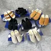 En kaliteli tıkanma sandal terlik tasarımcısı kaydırıcı platform vintage deri kadın erkekler hediye sanal katır mantar düz ayakkabı tazz süet bostonlar açık plaj slayt bayan kutusu