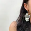 Dangle Earrings Fashion Tassel Multi-layered Round Sequin Pendant Modern Girly Earhook Jewelry Gift