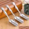 Spoons 500 Japanese-Style Minimalist Stainless Steel Teaspoon Tea Shovel Essential Spoon Drop Delivery Home Garden Kitchen Dining Ba Dhs3M