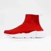 2023 En Kalite Yeni Paris Erkekler Sıradan Çorap Ayakkabı Moda Kadın Spor Ayakkabıları Siyah Beyaz Kırmızı Örgü Açık Platform Tasarımcısı Yürüyüş Eğitmenleri 36 ila 45