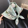 Scarves 2024 Scarf Silk Bandana Women Square Mulberry Spring High Quality Headband Hijab Shawls Foulard