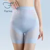 Flarixa Ultra mince glace soie sécurité Shorts femmes taille haute façonnage culotte sans couture sous-vêtements amincissants ventre pantalon corps Shaper 240109