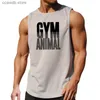 Men's Tank Tops Summer Mens Gym Clothing Mesh Fitness Tank Top Bodybuilding Stringer Vest Sports Sleeveless Shirt Muscle Singlet Running Jerseys T240110