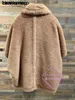 Alpaca jas Maxmaras wollen jas Hetzelfde materiaal MaxMara 23FW Nieuwe Bear Casual combinatiefleece