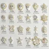 10 pezzi di fiocco di neve fiore cuore goccia zirconi cristalli strass gioielli decorazioni per unghie decorazioni per unghie accessori pendenti forniture 240109