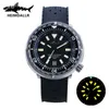 Zegarek heimdallr Sharkey Titanium Diver Men obserwuje Luminous Dila Sapphire Crystal 200m Water Opór NH35 Automatyczne obserwowanie ruchu