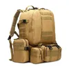 50L Tactical Backpack 4 in 1 Military Army Molle Backpack Sport Bag Waterproof Outdoor Hiking Camping Travel 3D Rucksack mochila 240110