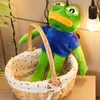 Creative 5090cm Cute Magic Expression Pepe The Frog Sad Plush 4Chan Meme Toys Stuffed Animal Dolls for Kids Lovely Gift 240109