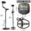 TX-850 Professional Metal Detector Underground Depth 2.5m Search Finder Gold Detector Treasure Hunter Pinpointer LCD Screen 240109