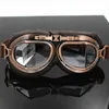 Brille beste Qualität Motorradbrille Leder Harley Reitbrille Pilotenbrille Motorrad Kupfer Vintage klassische Brille für Fahrrad