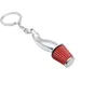 Keychains Universal Zinc Alloy Air Filter Key Chain Aluminum Metal Steering Wheel Keychain Hub Pendant Car Ring B014