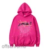 Mens Women Hoodies Young Thug High Quality Designers Hip Hop P*nk Web Puff Print Hoodie Angel Sweatshirts Heavy Fabric