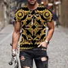 T-shirts hommes Haut de gamme Modèle de luxe 3D Imprimer T-shirt pour hommes Street Style à manches courtes Tendance Tees Femmes Mode d'été Cool Hommes Hip Hop TopsL240110