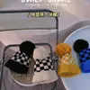 BERETS CLASSICE CHRECKABBART SBODE CAPS Simplicity Kids Beanie Crochet Bonnet For Toddler Boy Girls Fashion Autumn Winter Baby Hat 2024