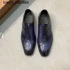 Berluti Business chaussures en cuir Oxford veau fait main haut qualité patchwork peint à la main Scritto messieurs formalwq
