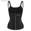 Talia brzucha shaper burvogue talia gorset pod podstępem podkładka lateksu body shaper przesuwanie brzucha Kobiety Utrata ciężaru sauna kamizelka potu Q240110