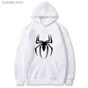 Men's Hoodies Sweatshirts 2023 Sporty Cotton top New Men's Hoodie Street Fashion Spider Print Sweatshirt Fleece Hoodie Ladies Casual Funny Loose Hoodie T240110