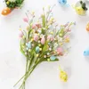 Fiori decorativi Foglie finte di Pasqua Rami di fiori artificiali realistici per decorazioni di uova fai da te Decorazioni per feste esenti da manutenzione Largo