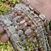 Ringar 100% naturliga sötvatten Pearl Punch Edsion Stone Pärlor för DIY -tillbehör Elegant halsband Bracelatörhängen smycken som gör 15 "