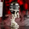 3D Gothic rostfritt stål Creative Skull Water Cup Dragon Skeleton Design för Bar Party Home Stein Goblet Mug Halloween Gifts 240110