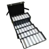 Coded lock Foldable Eyeglass Accordion Suitcase Display Extendable Brief Case Hold 56pcs of glasses