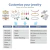 Yadis personalizado 3mm DEF VVS Moissanite Lab Grown Diamond Women Jewelry 14K 18K Gold Charm Pulseira de tênis