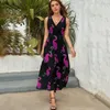 Casual Dresses Cool Flamingo Dress Streetwear Boho Beach Long Female Cute Custom Maxi Birthday Present