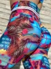 ملابس النساء اللبوجين على السراويل اليوغا عالية الخصر ثلاثية الأبعاد الطباعة الرقمية دنة اللياقة البدنية ارتداء الجوارب تجريب ناعمة