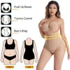 Velssut Bodysuit Shapewear for Women Seamless Body Shaper Slimming Flat Belly Vest Waist Trainer Underwear Tummy Control Thong 240109