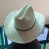 Berretti in pelle scamosciata autunno doppio cappello da cowboy concavo top a tesa larga unisex strass jazz western