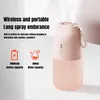 300 ml double pulvérisateur humidificateur d'air 2000 mAh USB batterie rechargeable sans fil Aroma Mist Maker Fogger diffuseur lumière Umidificador 240109