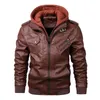 Designer mannelijke leren jassen herfst casual motorfiets PU-jas biker lederen jassen voor heren bovenkleding kleding