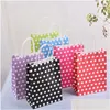 Sacs de stockage 1000pcs Belle Polka Dot Spotty Sacs en papier d'huile Snack Gâteau Frites Hamburger Sac portable Fête de mariage Faveur Cadeau Drop Deli Dhhma