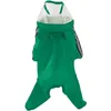 Dog Apparel Cute Pet Raincoat Body Covered With Hood Reflective Double Waterproof Bear-Shaped Hooded Cape Supplies