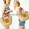 Shoulder Bags Casual Rattan Large Capacity Tote Designer Wicker Woven Women Handbags Summer Beach Bali Str Bag Lady Travel Big Basket Purseblieberryeyes