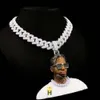 Персонализированное кулон с муассанитом, ожерелье, мужские ювелирные изделия, высокое качество, ручная эмаль, 3D скульптурный кулон на заказ