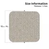 الحصير المائدة Greige Pattern Coaster Coffee Leather Comple Commemats Mug Table Table Decoration Pads for Home Kitchen Bar