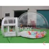 Tente de camping gonflable globe gonflable, maison à bulles transparente, pour activités de plein air, tunnel de 3.5m de diamètre + 1.5m, livraison gratuite à porte