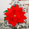 Rideau 2 pièces boucle de noël embrasses Poinsettia fleur embrasses retenue attache noël maison