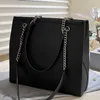 Large Tote Bag Hand Bag Designer Shopping Shoulder Bag Weekend Travel Handbags Purse Canvas Leather Material Embroidered Letters Hardware Chain Big Totes