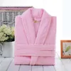 100% bomullshandduk Terry Robe Unisex Lovers Soft Bath Robe Men and Women Nightrobe Sleepwear Manlig Casual Home Bathrobe 240110