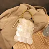 Clutch Woman Party Wedding Evening Shell Bag with Pearls Beaded Designer Luxury Handbag Straw Seashell Woven Sequin Elegant 240110