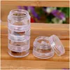 Other Home Storage Organization 5G Cream Jars Screw Caps Clear Plastic Makeup Sub-Bottling Empty Cosmetic Container Small Sample M Dhcsk