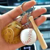 Keychains 6 PCS Sport Key Ring Keychain Accessories Decoration For Boys Girls Team Party Favor Birthday Goody Bags Pendent